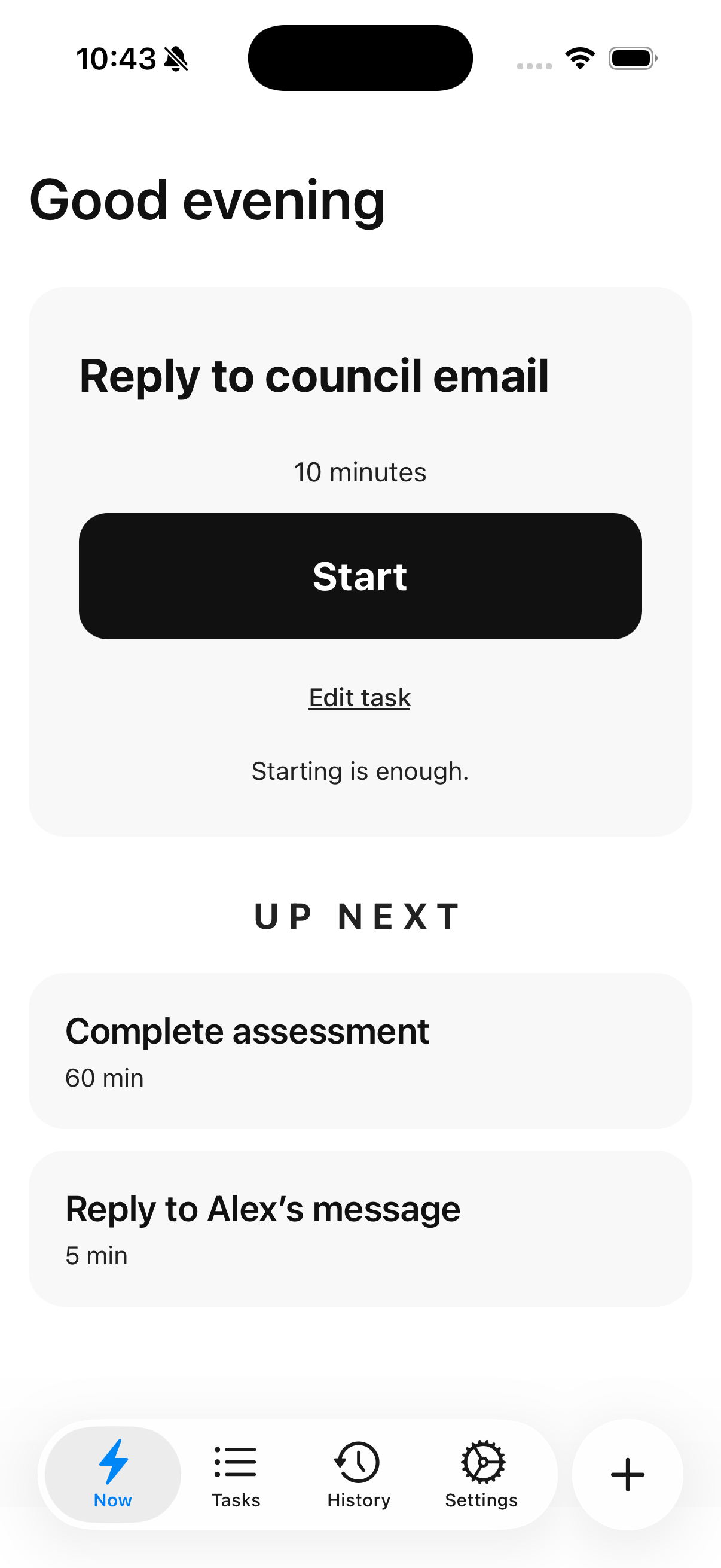 Focusd App Screenshot
